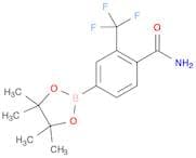 4-(4,4,5,5-tetramethyl-1,3,2-dioxaborolan-2-yl)-2-(trifluoromethyl)benzamide