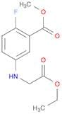 methyl 5-((2-ethoxy-2-oxoethyl)amino)-2-fluorobenzoate