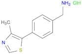 (4-(4-METHYLTHIAZOL-5-YL)PHENYL)METHANAMINE HCL