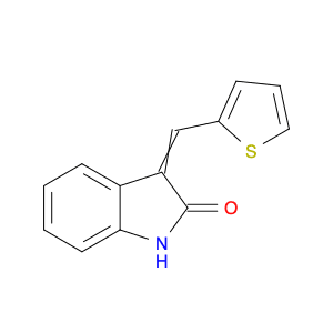 2H-Indol-2-one, 1,3-dihydro-3-(2-thienylmethylene)-