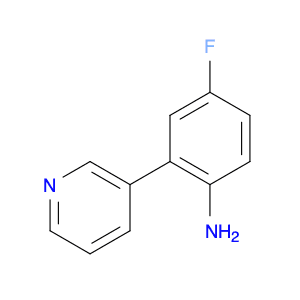 Benzenamine, 4-fluoro-2-(3-pyridinyl)-