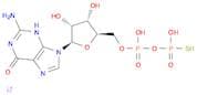 5'-Guanylic acid, monoanhydride with phosphorothioic acid, trilithium salt