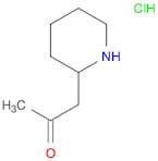 2-Propanone, 1-(2-piperidinyl)-, hydrochloride
