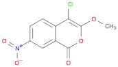 1H-2-Benzopyran-1-one, 4-chloro-3-methoxy-7-nitro-