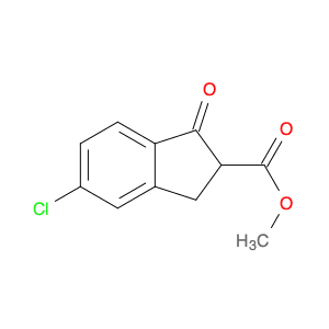 1H-Indene-2-carboxylic acid, 5-chloro-2,3-dihydro-1-oxo-, methyl ester