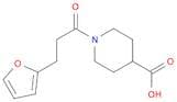 1-[3-(Furan-2-yl)propanoyl]piperidine-4-carboxylic acid
