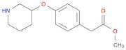 Methyl 2-(4-(piperidin-3-yloxy)phenyl)acetate hydrochloride