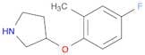 3-(4-Fluoro-2-methylphenoxy)pyrrolidine Hydrochloride