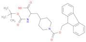 N-Boc-3-(1-Fmoc-piperidin-4-yl)-DL-alanine