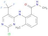2-((2-chloro-5-(trifluoromethyl)pyrimidin-4-yl)amino)-N,3-dimethylbenzamide