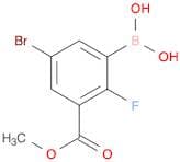 [5-Bromo-2-fluoro-3-(methoxycarbonyl)phenyl]boronic acid