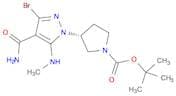 tert-butyl (3R)-3-[3-bromo-4-carbamoyl-5-(methylamino)pyrazol-1-yl]pyrrolidine-1-carboxylate