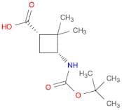 (1S,3R)-3-(tert-butoxycarbonylamino)-2,2-dimethyl-cyclobutanecarboxylic acid
