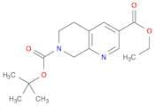 7-tert-butyl 3-ethyl 5,6,7,8-tetrahydro-1,7-naphthyridine-3,7-dicarboxylate
