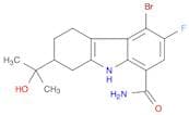 5-bromo-6-fluoro-2-(2-hydroxypropan-2-yl)-2,3,4,9-tetrahydro-1H-carbazole-8-carboxamide