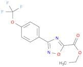 ethyl 3-[4-(trifluoromethoxy)phenyl]-1,2,4-oxadiazole-5-carboxylate