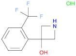 3-[2-(trifluoromethyl)phenyl]azetidin-3-ol;hydrochloride