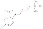 5-chloro-3-iodo-1-{[2-(trimethylsilyl)ethoxy]methyl}-1H-pyrazolo[4,3-b]pyridine