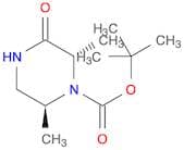 tert-butyl (2S,6S)-2,6-dimethyl-3-oxo-piperazine-1-carboxylate