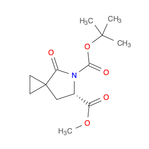 5-tert-butyl 6-methyl (6S)-4-oxo-5-azaspiro[2.4]heptane-5,6-dicarboxylate