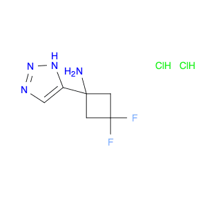 3,3-difluoro-1-(1H-triazol-5-yl)cyclobutanamine;dihydrochloride