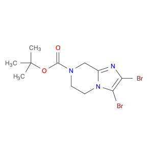 tert-butyl 2,3-dibromo-6,8-dihydro-5H-imidazo[1,2-a]pyrazine-7-carboxylate