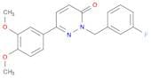3(2H)-Pyridazinone, 6-(3,4-dimethoxyphenyl)-2-[(3-fluorophenyl)methyl]-