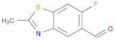6-fluoro-2-methyl-1,3-benzothiazole-5-carbaldehyde