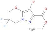 ethyl 3-bromo-6,6-difluoro-5,7-dihydropyrazolo[5,1-b][1,3]oxazine-2-carboxylate