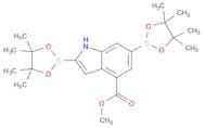 methyl 2,6-bis(tetramethyl-1,3,2-dioxaborolan-2-yl)-1H-indole-4-carboxylate