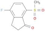 4-fluoro-7-(methylsulfonyl)-2,3-dihydro-1H-inden-1-one