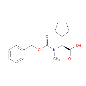 (2S)-2-[benzyloxycarbonyl(methyl)amino]-2-cyclopentyl-acetic acid