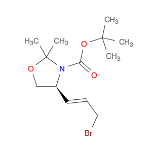 tert-butyl (4S)-4-[(E)-3-bromoprop-1-enyl]-2,2-dimethyl-oxazolidine-3-carboxylate