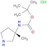 (S)-(3-Methyl-pyrrolidin-3-yl)-carbamicacidtert-butylesterhydrochloride