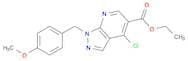 1H-Pyrazolo[3,4-b]pyridine-5-carboxylic acid,4-chloro-1-[(4-methoxyphenyl)methyl]-, ethyl ester