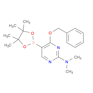 2-Pyrimidinamine, N,N-dimethyl-4-(phenylmethoxy)-5-(4,4,5,5-tetramethyl-1,3,2-dioxaborolan-2-yl)-