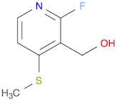 3-Pyridinemethanol, 2-fluoro-4-(methylthio)-