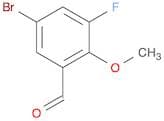 Benzaldehyde, 5-bromo-3-fluoro-2-methoxy-