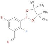 5-Bromo-2-fluoro-3-formylphenylboronic acid, pinacol ester
