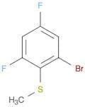 Benzene, 1-bromo-3,5-difluoro-2-(methylthio)-