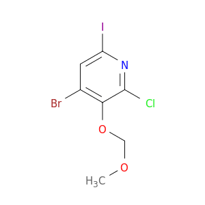 4-Bromo-2-chloro-6-iodo-3-(methoxymethoxy)pyridine