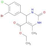 5-Pyrimidinecarboxylic acid, 4-(3-bromo-4-chlorophenyl)-1,2,3,4-tetrahydro-6-methyl-2-oxo-, ethyl …