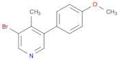 Pyridine, 3-bromo-5-(4-methoxyphenyl)-4-methyl-