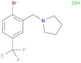 1-[[2-Bromo-5-(trifluoromethyl)phenyl]methyl]-pyrrolidine hydrochloride