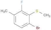Benzene, 1-bromo-3-fluoro-4-methyl-2-(methylthio)-