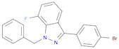 1H-Indazole, 3-(4-bromophenyl)-7-fluoro-1-(phenylmethyl)-