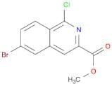 3-Isoquinolinecarboxylic acid, 6-bromo-1-chloro-, methyl ester