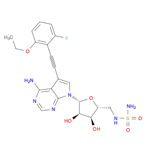7-[5-[(aminosulfonyl)amino]-5-deoxy-β-D-ribofuranosyl]-5-[2-(2-ethoxy-6-fluorophenyl)ethynyl]-7H-p…