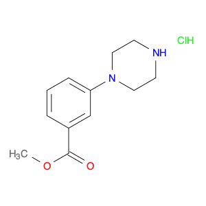 Benzoic acid, 3-(1-piperazinyl)-, methyl ester, hydrochloride (1:1)
