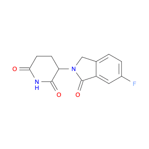 3-(6-FLUORO-1-OXO-2,3-DIHYDRO-1H-ISOINDOL-2-YL)PIPERIDINE-2,6-DIONE